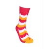 Colorful Wavy Stripe Pattern Socks (Women's Sizes Adult Medium) from the Sock Panda - 2 of 4