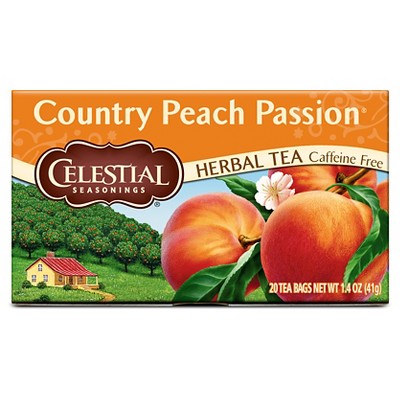 Celestial Seasonings Country Peach Passion Caffeine-Free Herbal Tea - 20ct