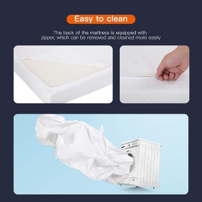 Twin 8-Inch White Gel Memory Foam Mattress