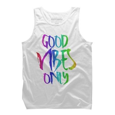 Adult Design By Humans Good Vibes Only Rainbow Pride By Samcole18 Tank Top