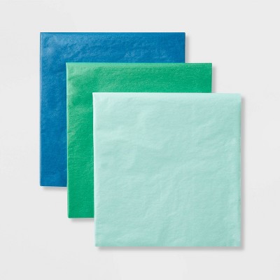 20ct Banded Tissue Paper Orange/blue/light Blue - Spritz™ : Target