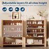 Shoe Storage Cabinet, Farmhouse Shoe Cabinet for Entryway, 5-Tier Shoe Organizer with Doors and Shelves, Narrow Hidden Freestanding Shoe Rack Cabinet - 4 of 4