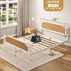 PAGED Rattan Bed Frame Platform Bed Frame with Natural Headboard and Footboard, No Box Spring Needed - 2 of 4