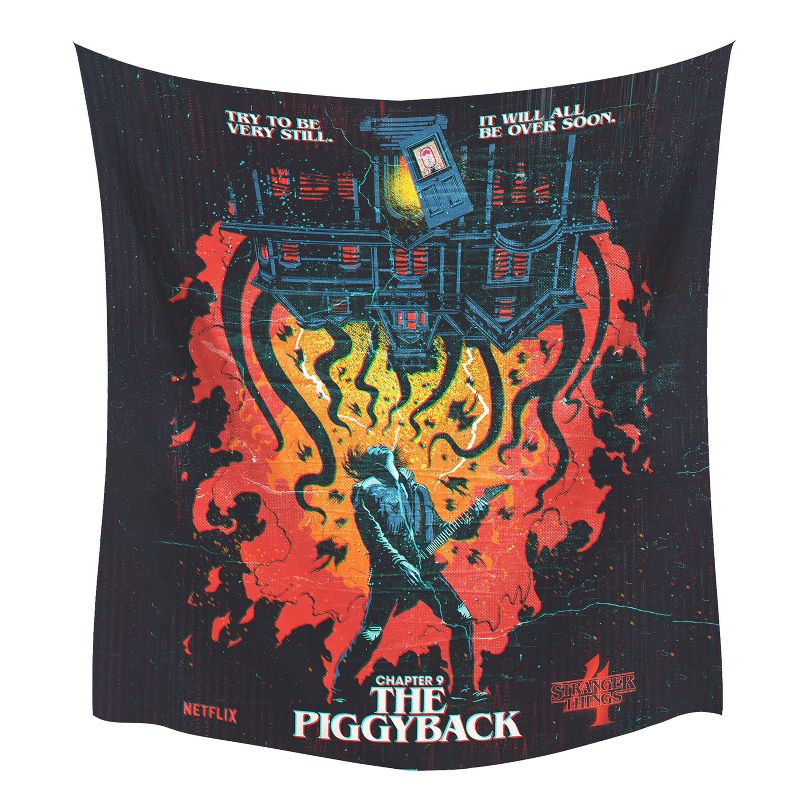 Stranger Things X Butcher Billy The Piggyback Kids&#39; Tapestry Black/Red/Blue - RoomMates, 2 of 6