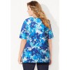 Catherines Women's Plus Size Suprema Ultra-Soft Scoopneck Tee - 3 of 4