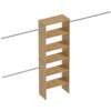 LOVMOR Wood Closet Organizer Starter Kit Tower with 3 Hang Rods - 2 of 4