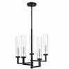 Savoy House Folsom 5 - Light Chandelier in  Matte Black/Polished Chrome - 3 of 4