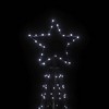 vidaXL Christmas Cone Tree Decoration Artificial Christmas Tree with LEDs - Cold White 10 x 3 ft - 4 of 4