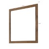 Home Design Jethro Mirror, Vintage Oak - 4 of 4