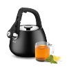 Cuisinart 2qt Stainless Steel Stovetop Kettle Matte Black CKS-25MBK: Whistling Tea Kettle, Large Handle, Flip-Up Spout - image 2 of 4