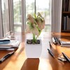Unique Bargains Artificial Plants Ceramic Pot 2.01"x2.01"x5.51" 1 Pc - 2 of 4