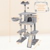 Yaheetech 70"H Large Cat Tower with Condo & Scratching Posts - 3 of 4