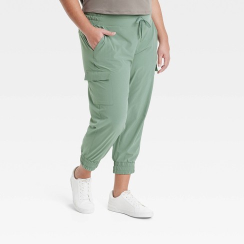 Mid-rise Cropped Maternity Comfy Pants - Sage Green