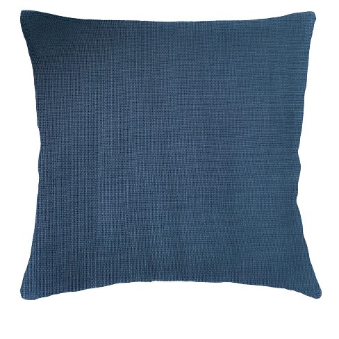 So Soft Linen Marine Blue Pillow 18x18 / Down Alternative - image 1 of 2