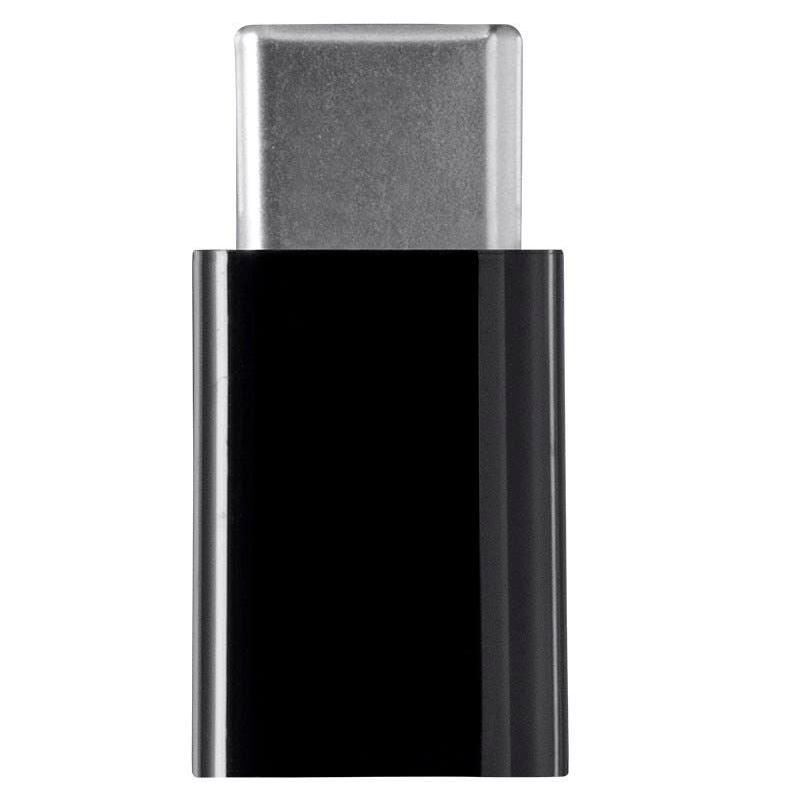 Monoprice USB-C to Micro B Adapter - Black, Male to Female With Gold Plated Contacts, 3 of 5