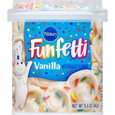 Pillsbury Funfetti Vanilla Flavored Frosting - 15.6oz