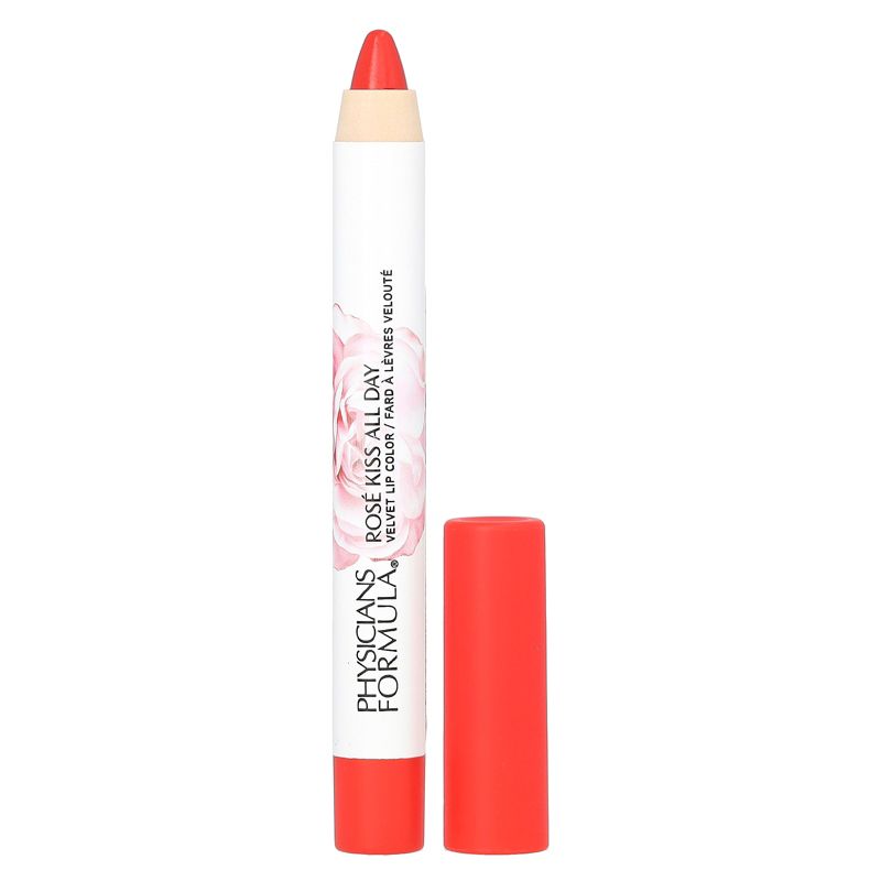 Physicians Formula Rosé Kiss All Day Velvet Lipstick Lip Color Makeup, Red Hot Lips | Dermatologist Tested, Clinicially Teste, 1 of 4