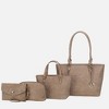 MKF Collection Edelyn Embossed M Signature Vegan Leather Women’s Tote Bag by Mia K – 4 Pcs set - 2 of 4