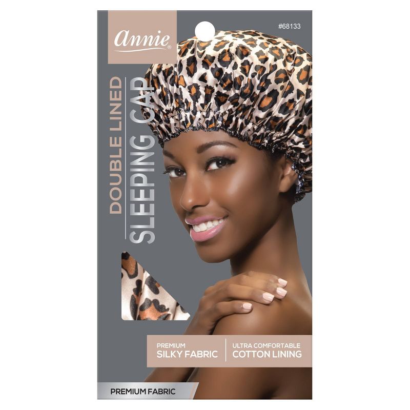 Annie International Deluxe Sleeping Cap - Leopard, 1 of 5