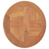 vidaXL Table Top Solid Teak Wood Round 1" 15.7" - 3 of 4