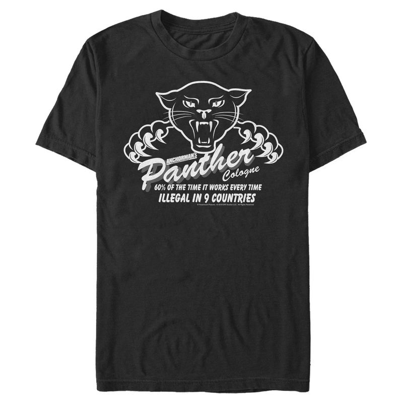 Men's Anchorman Panther Cologne Slogan T-Shirt, 1 of 5