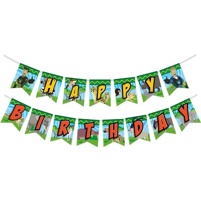 Treasures Gifted Wild Kratts Birthday Banner - Wild Kratts Party Supplies
