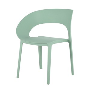 GlasFlength Accent Chairs Contemporary Single Piece Design Durable Indoor Outdoor Seating For Modern Living Spaces, Green, 21.3"*23.6"*32.5" - 1 of 4