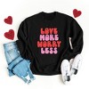 Simply Sage Market Women's Graphic Sweatshirt Love More Worry Less - 3 of 3