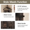 Tall Corner Cabinet, Modern Storage Cabinet with Adjustable Shelves - 4 of 4