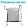 Unique Bargains Dog Car Net Barrier with Adjustable Rope and Hook 20.87"x20.87" Black 1 Pc - 2 of 4