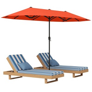 Tangkula 13 FT Double-sided Patio Umbrella Outdoor Large Twin Size Umbrella - 1 of 4