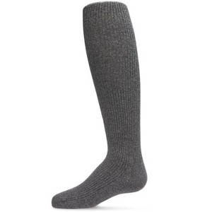 Memoi Infant Thin Ribbed Cotton Blend Basic Non-Binding Tights - 1 of 2