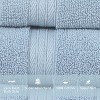 Home Weavers Elegance Essentials 550GSM 100% Cotton Zero Twist Super Absorbent Bath Towel Set - 3 of 4