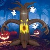 Costway 7.8 Ft Halloween Inflatables Scary Dead Tree Halloween Decoration with Ghost Dimming Infinity Mirror Light & 5 Bright LED Lights - image 2 of 4