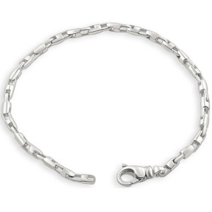 Pompeii3 Men's 14k Gold (16gram) or Platinum (30gram) 3.5mm Link Bracelet 8.5" - 1 of 4