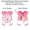 Big Dot of Happiness Girl Special Delivery - Picture Bingo Cards and Markers - It’s A Girl Stork Baby Shower Shaped Bingo Game - Set of 18 - 3 of 4