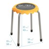 ECR4Kids Daisy Stackable Stool Set, 8-Piece - 2 of 4