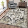 Area Rug, Machine Washable Rug, Stain Resistant Non-Slip Kitchen Rug, Traditional Distressed Accent Rug, Vintage Carpet for Bedroom, Dining Room - 4 of 4