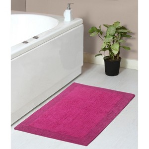 Home Weavers Luxury Collection 100% Cotton Tufted Bathroom Rug, Non-Slip Latex Bath Rug - 1 of 4