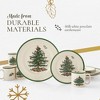 Spode Christmas Tree 12-Piece Dinnerware Set, Service for 4, Fine Earthenware Holiday Dinner Set, Microwave & Dishwasher Safe - 4 of 4