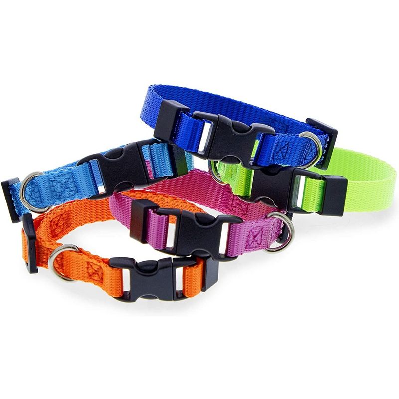 Okuna Outpost 16 Pack Adjustable Snap ID Collars for Dogs and Puppies, 16 Colors (6.5 - 10 in), 4 of 6