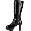 HalloweenCostumes.com Women's Black Faux Leather Knee High Boots - 3 of 4