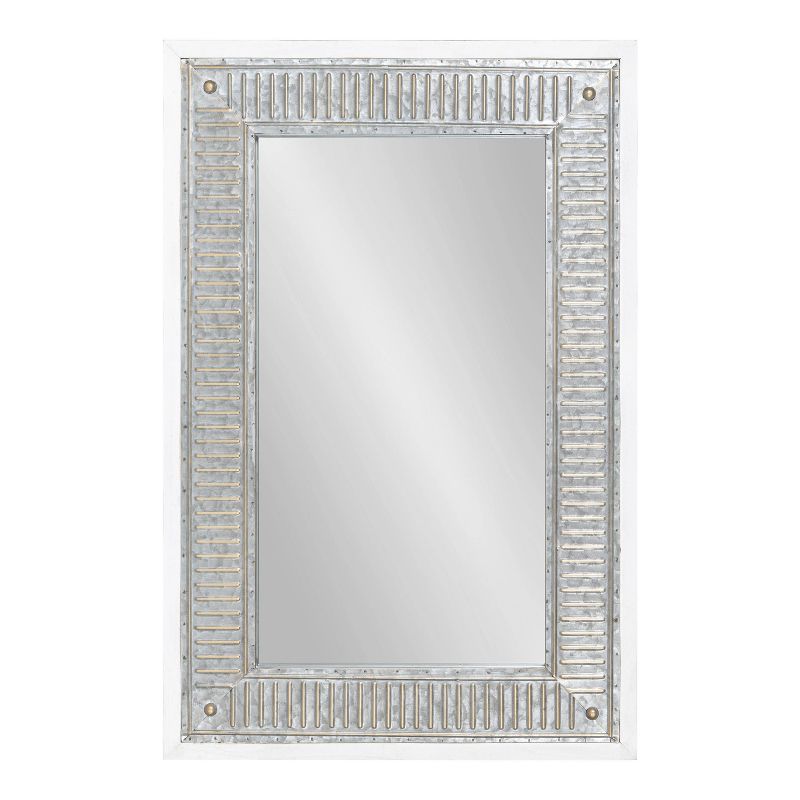 20&#34; x 29.7&#34; Deely Rectangle Wall Mirror White - Kate &#38; Laurel All Things Decor, 3 of 8