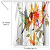 Americanflat 71" x 74" Shower Curtain, Hummingbird And Orange Flowers by Suren Nersisyan - 2 of 4