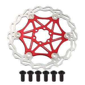 Unique Bargains Stainless Steel Bike Disc Brake Rotor for Road Mountain Bike BMX MTB 7.09" - 1 of 4