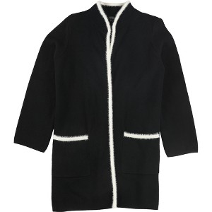 Alfani Womens Eyelash-Trim Long Cardigan Sweater - 1 of 2