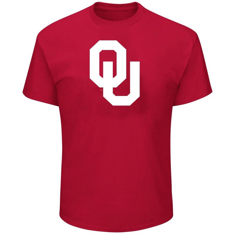 NCAA Oklahoma Sooners Men's Big & Tall Short Sleeve Logo T-Shirt, 1 of 4