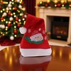 Unique Bargains Christmas Hat Polyester Red 10.24"x15.35" 1 Pc - 2 of 4