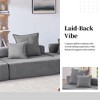 Luxury Oversized Modular Sofa: Boucle Floor Couch Set, Convertible Compressed Design, Spacious Foam-Filled, 3 PC Free Combo for Living Room - 4 of 4