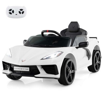 Costway 12V Electric Kids Ride On Car with Remote Control Wireless Connection Lights Orange/Pink/Red/White